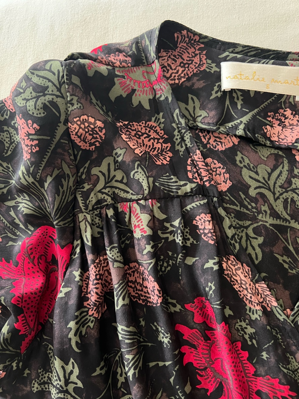 Natalie Martin Kate Long Sleeve Maxi Dress in Lehua Black - Picture 8 of 16